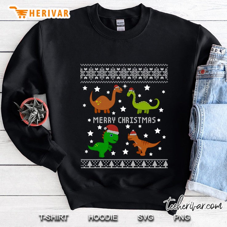 Dinosaur Ugly Christmas Sweater Funny Xmas Gift