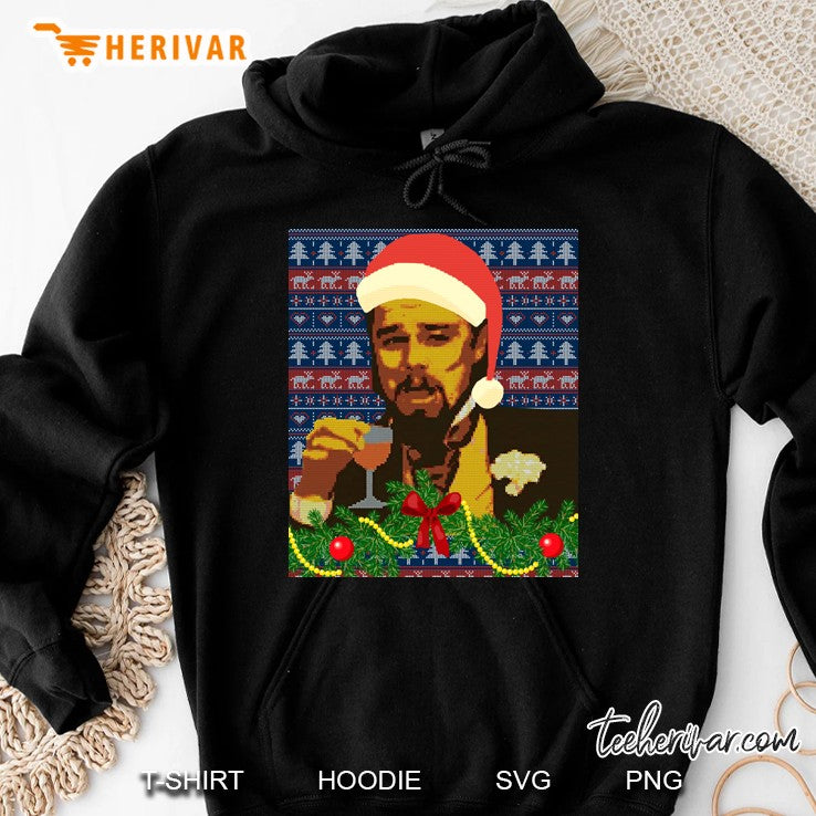 Leo Laughing Dank Meme Ugly Christmas Sweater Design