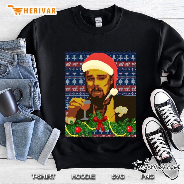 Leo Laughing Dank Meme Ugly Christmas Sweater Design