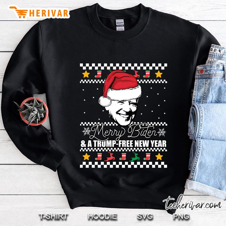 Merry Biden & A Trump-Free New Year Ugly Christmas Sweater