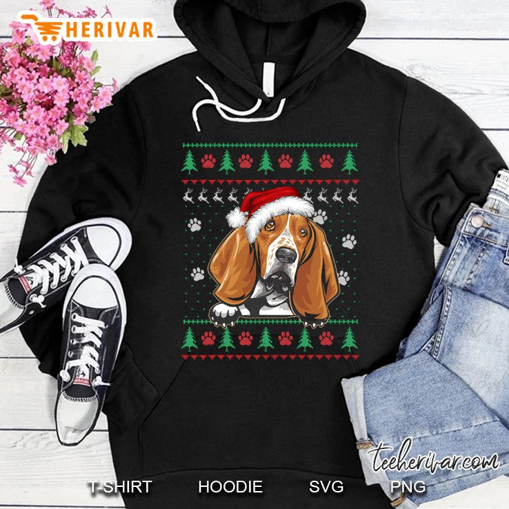 Basset Hound Christmas Ugly Sweater Dog Lover Xmas