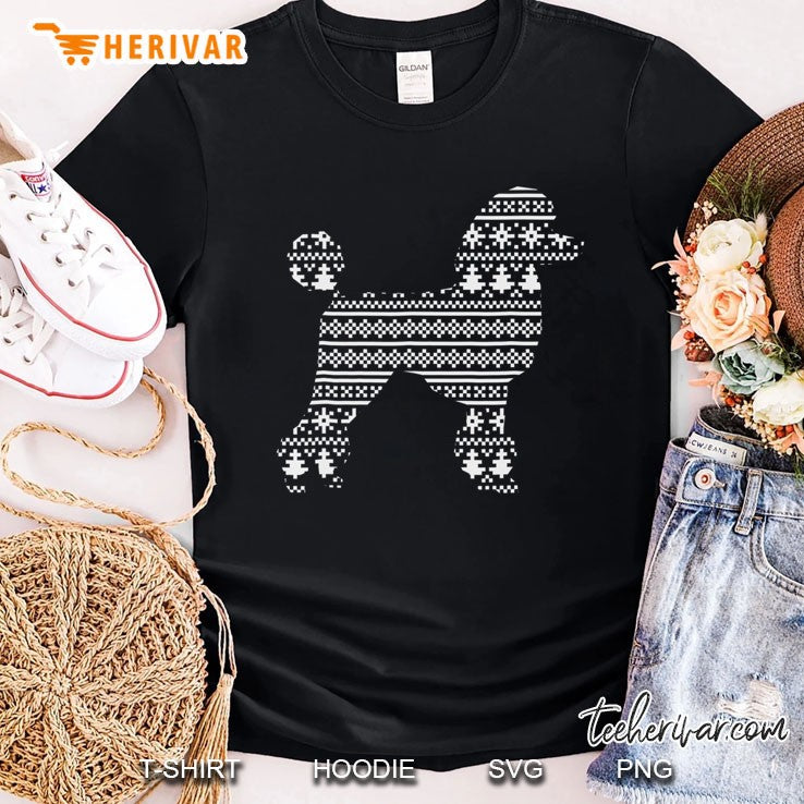 Christmas Ugly Sweater Dogs Poodle