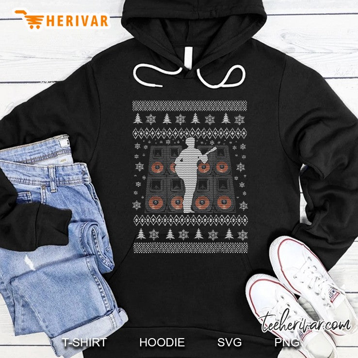 Ugly Christmas Sweater Guitar And Speakers