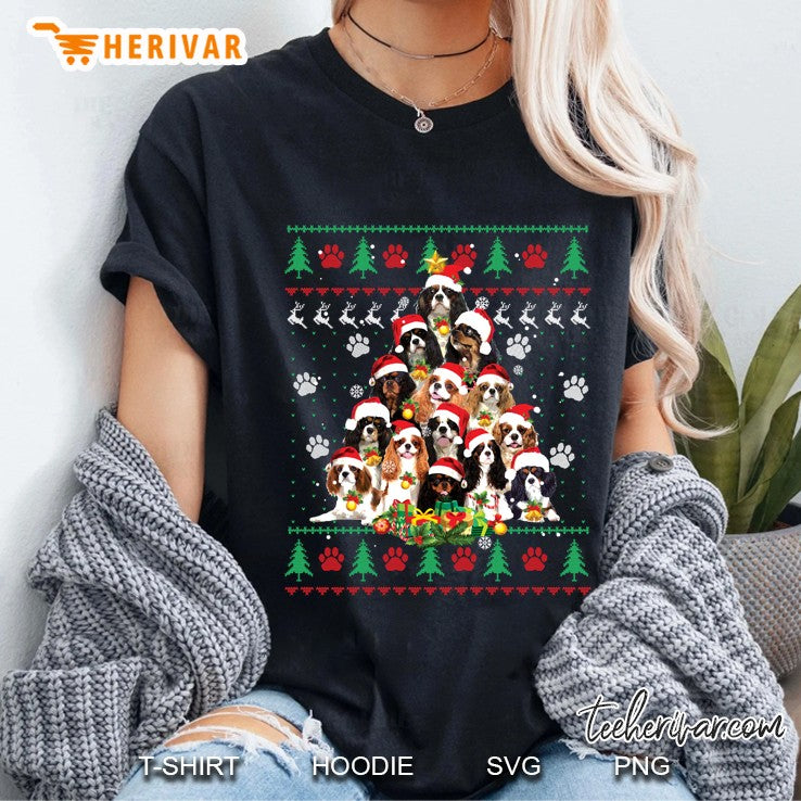 Cavalier King Charles Spaniel Christmas Tree Ugly Sweater