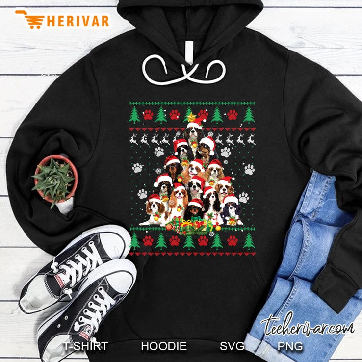 Cavalier King Charles Spaniel Christmas Tree Ugly Sweater