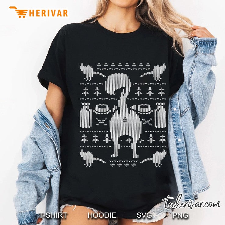 Cat Butt Kitty Ugly Christmas Sweater Funny