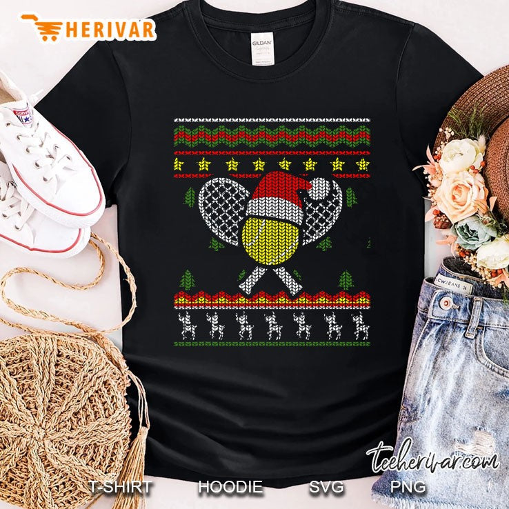 Funny Us Tennis Ugly Christmas Sweater Tennis Lover