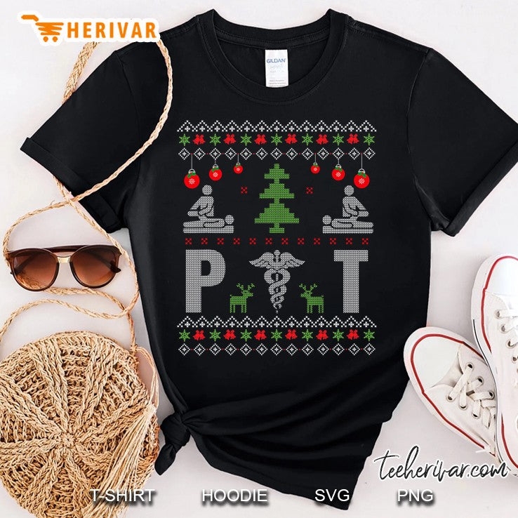 Pt Physical Therapist Ugly Christmas Sweater Therapy Medical