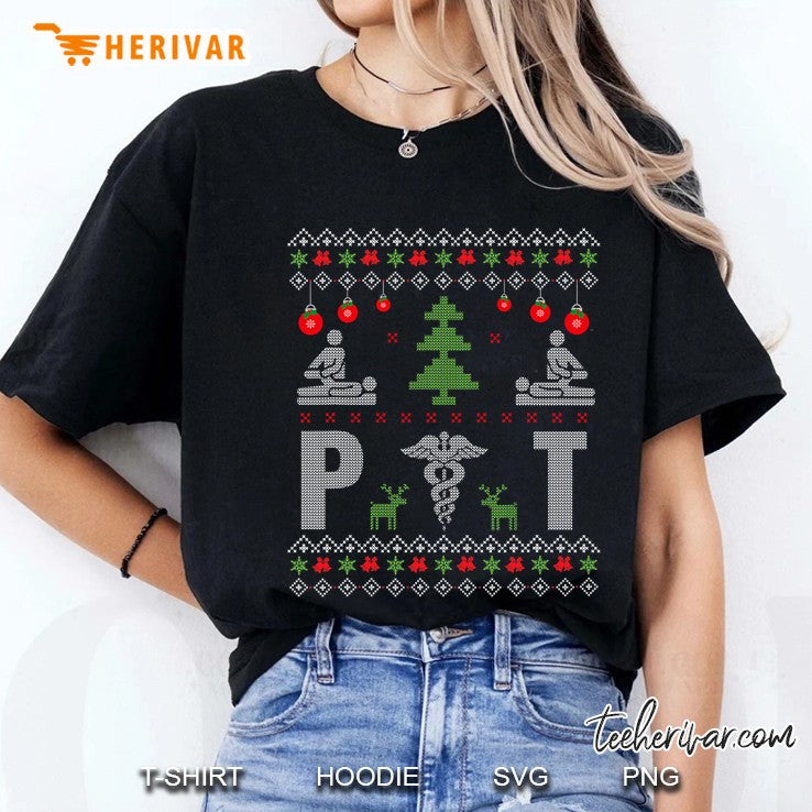 Pt Physical Therapist Ugly Christmas Sweater Therapy Medical