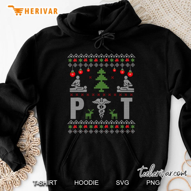 Pt Physical Therapist Ugly Christmas Sweater Therapy Medical