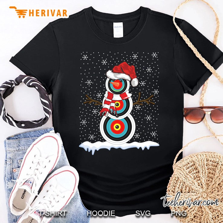 Ugly Christmas Sweater Style Archery Snowman Christmas