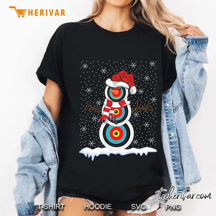 Ugly Christmas Sweater Style Archery Snowman Christmas