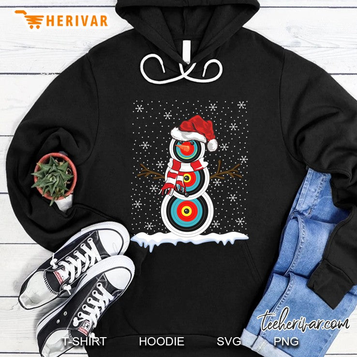 Ugly Christmas Sweater Style Archery Snowman Christmas