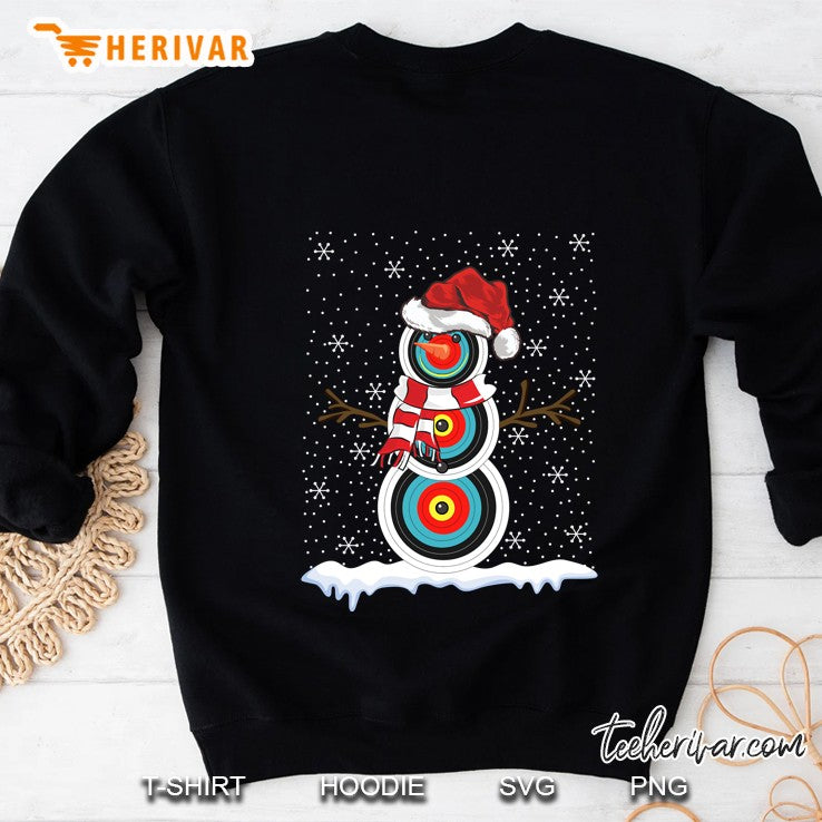 Ugly Christmas Sweater Style Archery Snowman Christmas