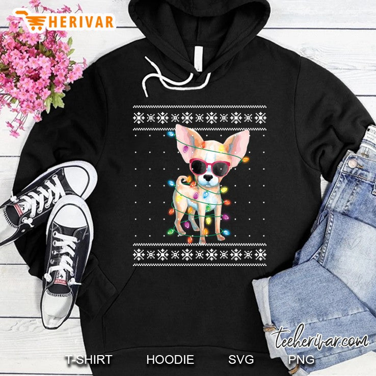 Chihuahua Christmas Ugly Sweater For Women Gift Dog Mom