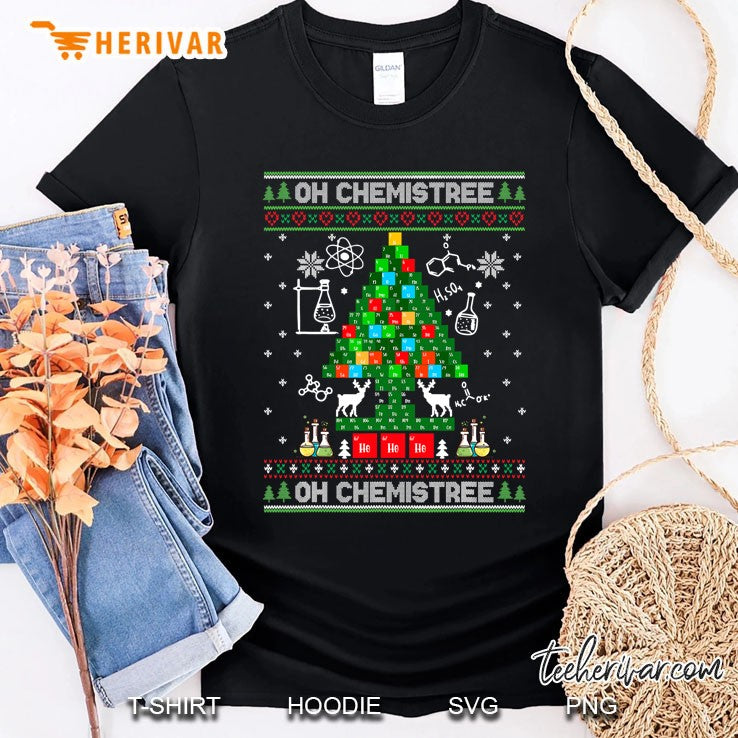 Oh Chemist Tree Ugly Sweater Christmas Science Chemistry