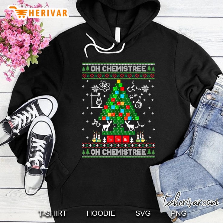 Oh Chemist Tree Ugly Sweater Christmas Science Chemistry