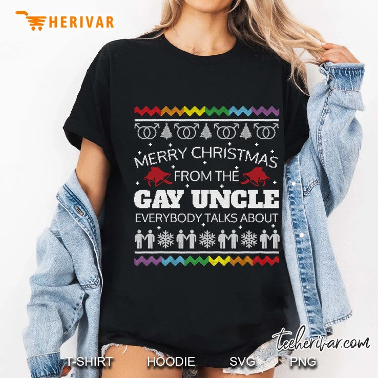 Gay Uncle Christmas Ugly Sweater Funny X-Mas Gif