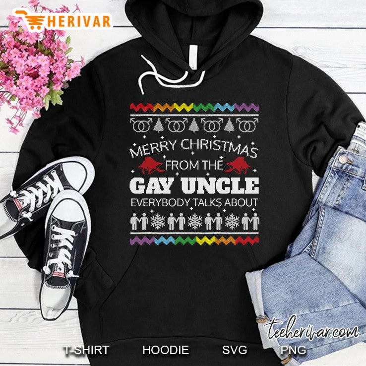 Gay Uncle Christmas Ugly Sweater Funny X-Mas Gif