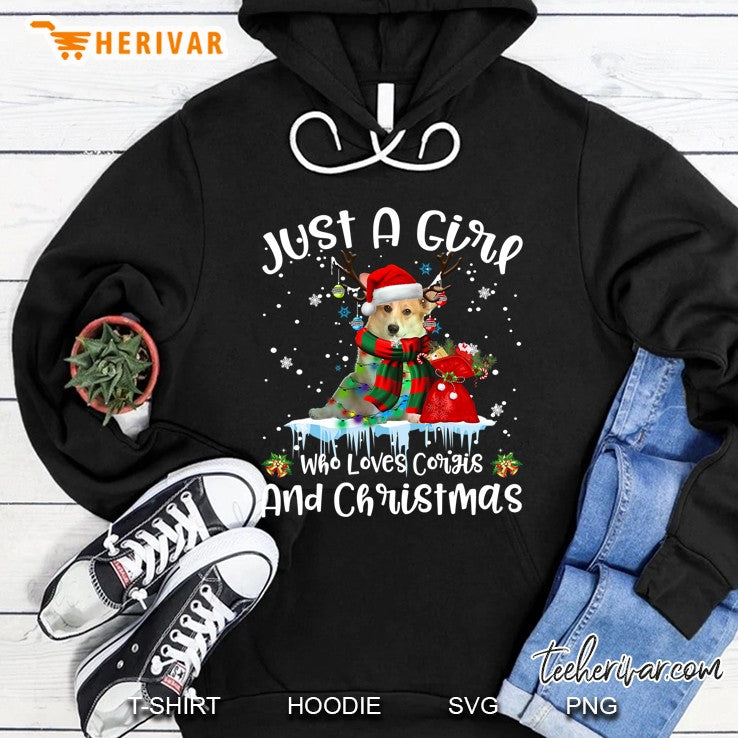 Just A Girl Who Loves Corgi And Christmas Ugly Sweater