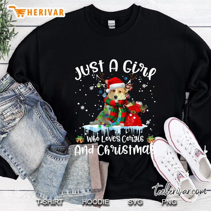 Just A Girl Who Loves Corgi And Christmas Ugly Sweater