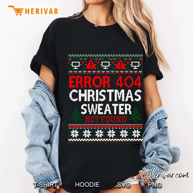 Ugly Sweater Not Found Error 404 Computer Christmas