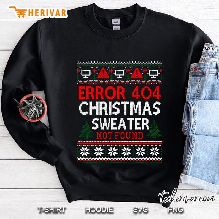 Ugly Sweater Not Found Error 404 Computer Christmas