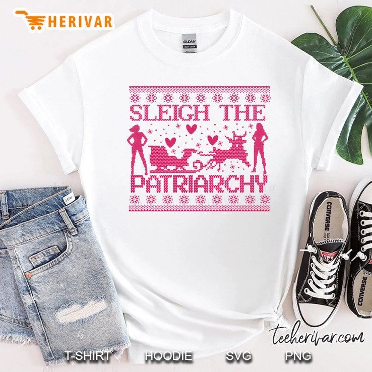 Sleigh The Patriarchy Feminist Ugly Sweater Inspired