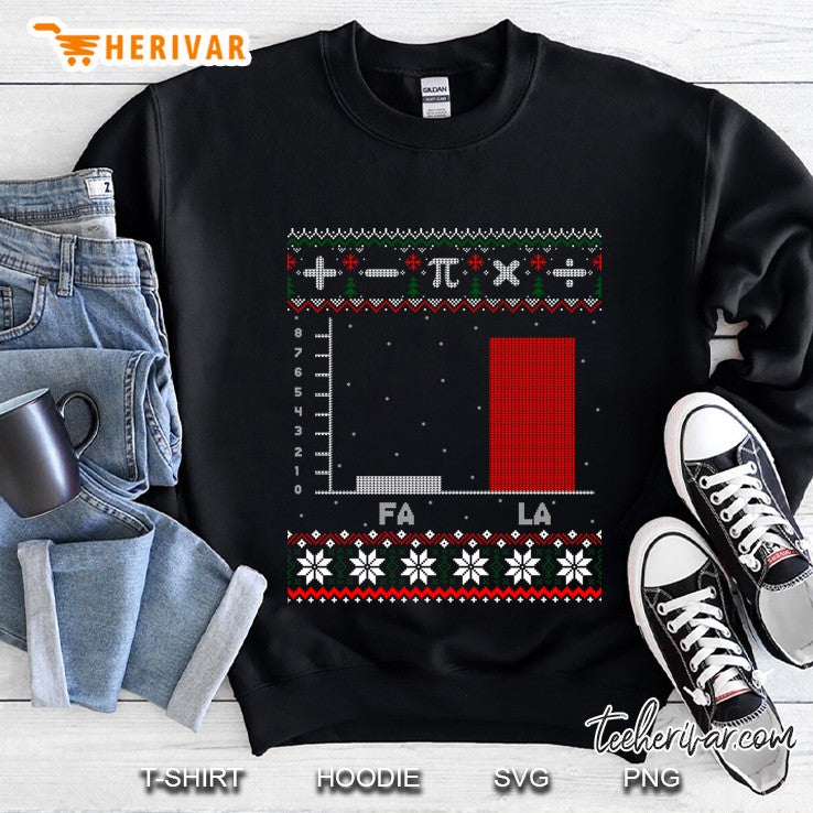 Fa La Mathematics Graph Christmas Ugly Sweater