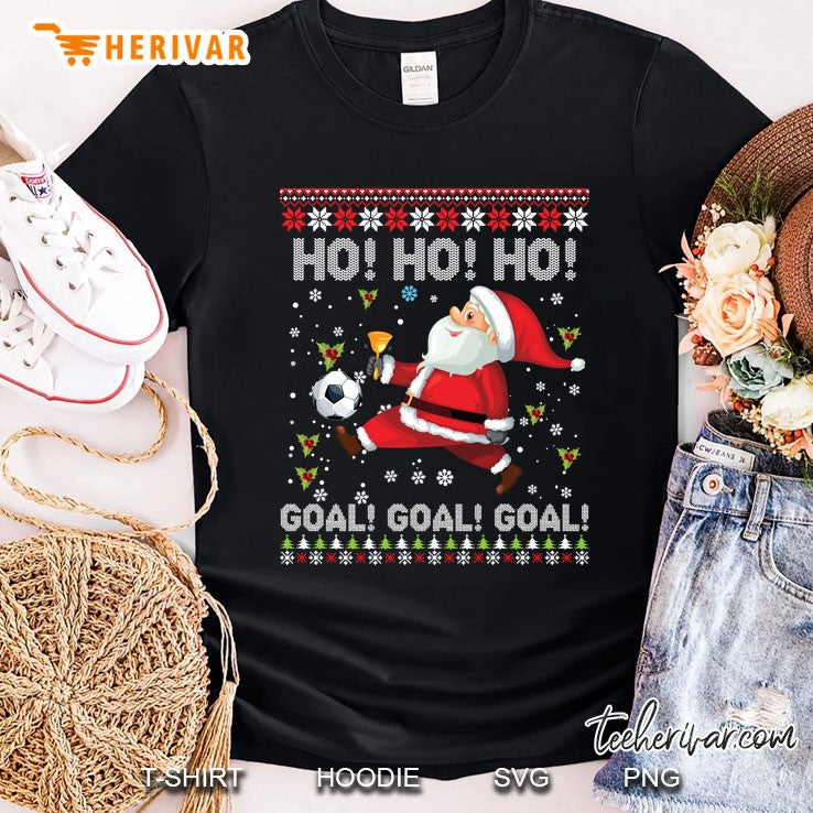 Dabbing Christmas Soccer Ho Santa Elf Ugly Sweater Merry
