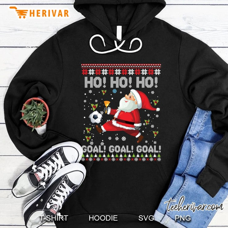 Dabbing Christmas Soccer Ho Santa Elf Ugly Sweater Merry