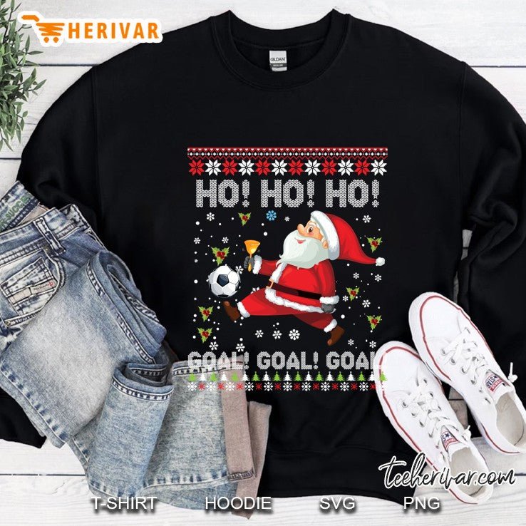 Dabbing Christmas Soccer Ho Santa Elf Ugly Sweater Merry