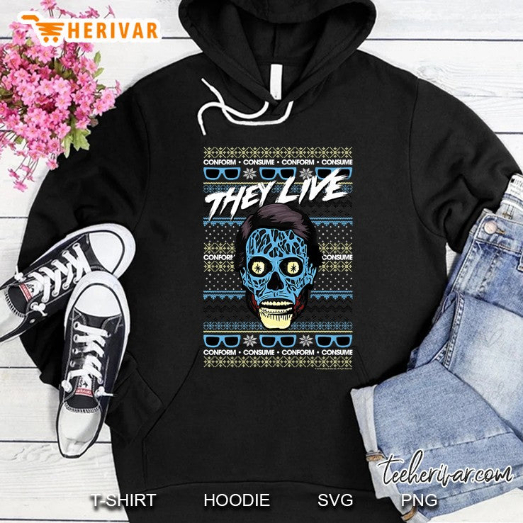 They Live Christmas Alien Ugly Sweater Premium