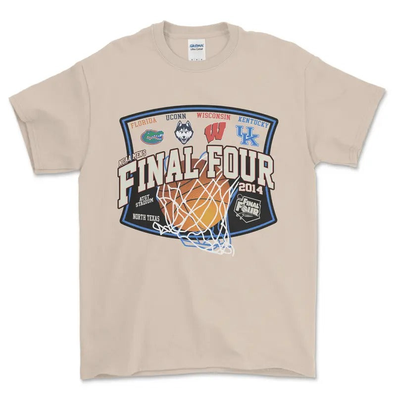 2014 NCAA Final Four T-Shirt, graphic vintage sports tees for men Hoodie, Sweatshirt | UrbanDripWear.com