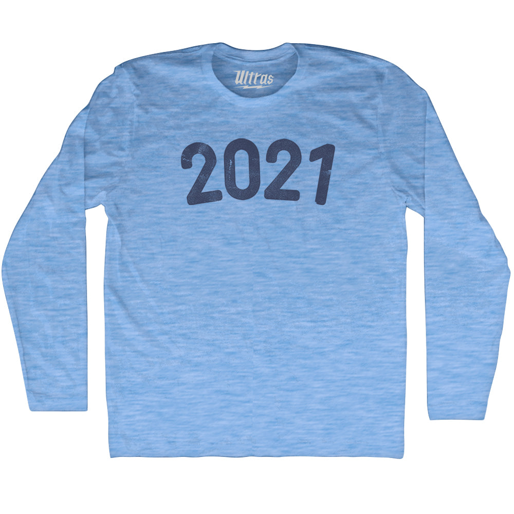 2021 Year Celebration Adult Tri-Blend Long Sleeve T-shirt Style004