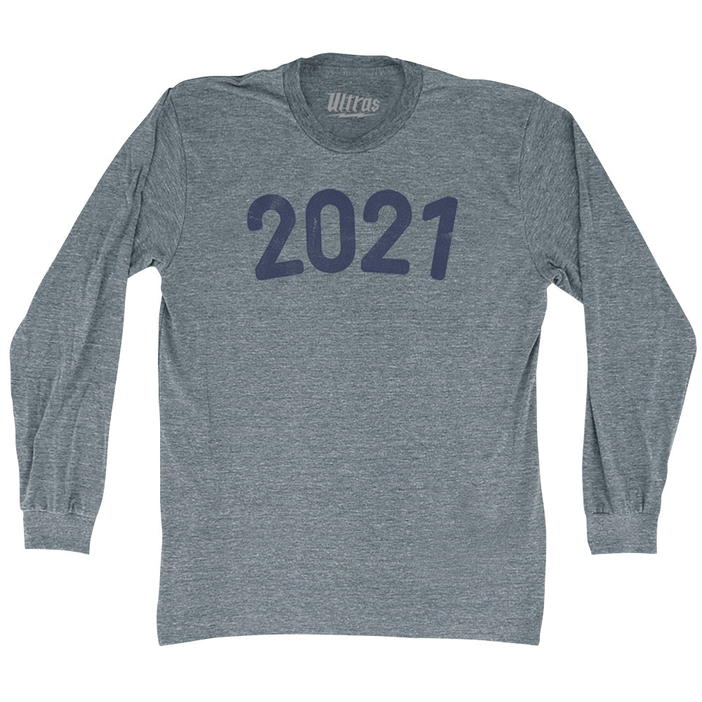 2021 Year Celebration Adult Tri-Blend Long Sleeve T-shirt Style002