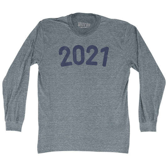 2021 Year Celebration Adult Tri-Blend Long Sleeve T-shirt Style002