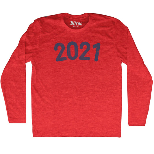 2021 Year Celebration Adult Tri-Blend Long Sleeve T-shirt Style001