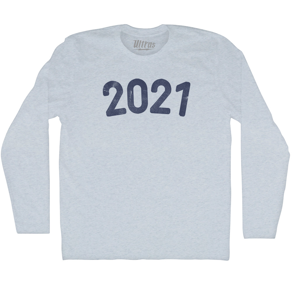 2021 Year Celebration Adult Tri-Blend Long Sleeve T-shirt Style003