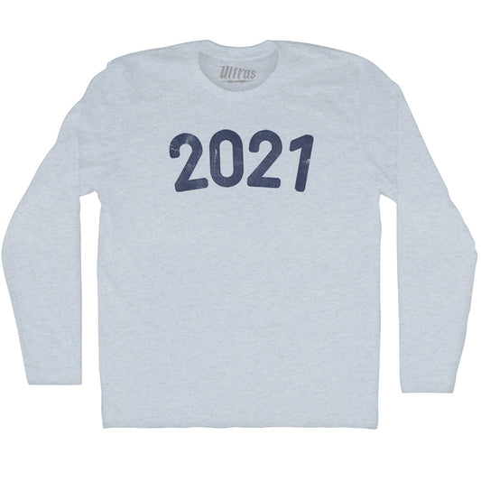 2021 Year Celebration Adult Tri-Blend Long Sleeve T-shirt Style003