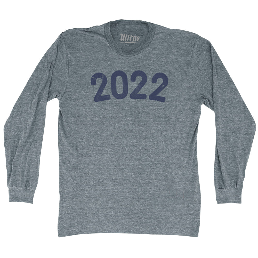 2022 Year Celebration Adult Tri-Blend Long Sleeve T-shirt Style002