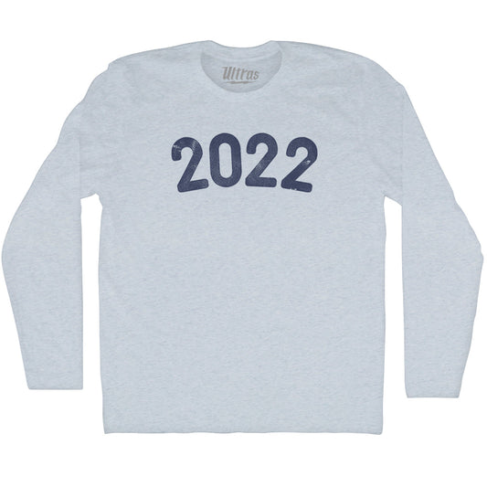 2022 Year Celebration Adult Tri-Blend Long Sleeve T-shirt Style003