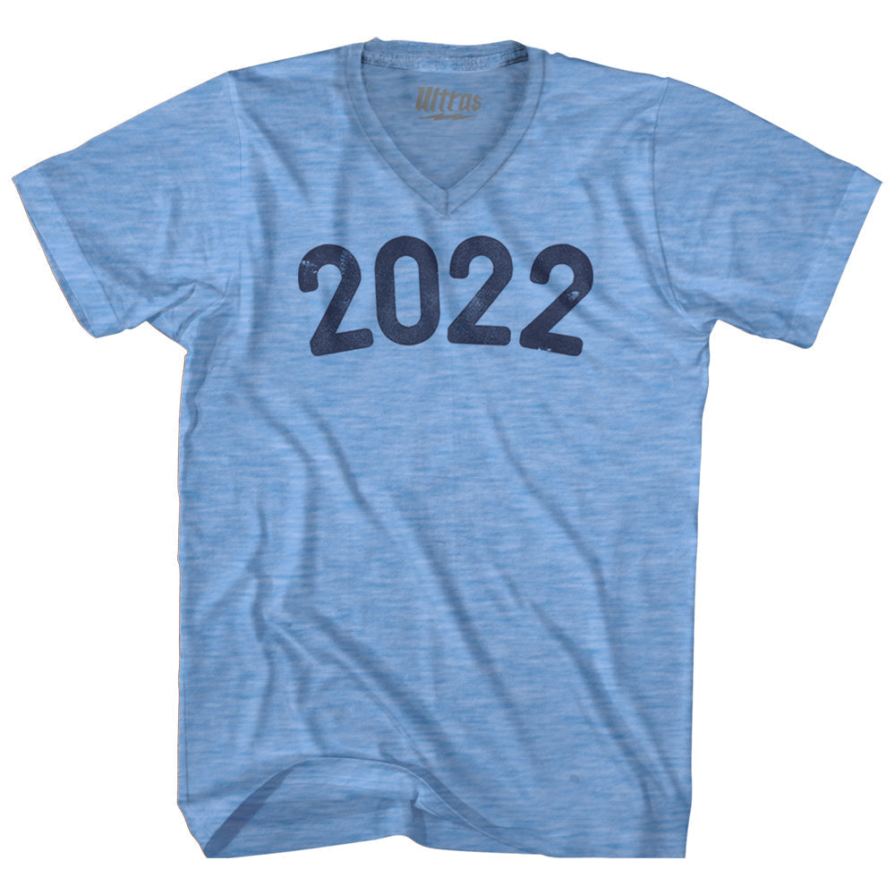2022 Year Celebration Adult Tri-Blend V-neck T-shirt Style001