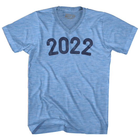 2022 Year Celebration Adult Tri-Blend V-neck T-shirt Style001