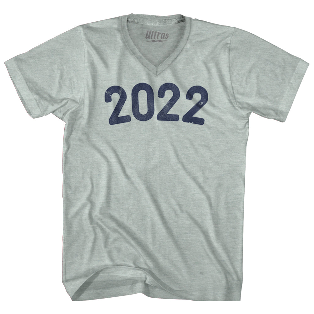 2022 Year Celebration Adult Tri-Blend V-neck T-shirt Style002