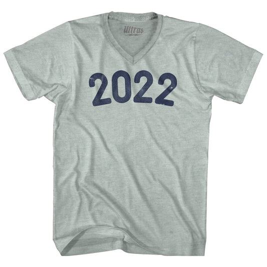 2022 Year Celebration Adult Tri-Blend V-neck T-shirt Style002
