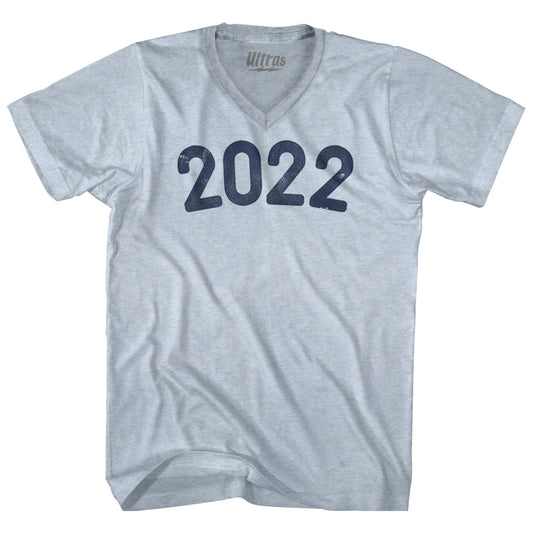2022 Year Celebration Adult Tri-Blend V-neck T-shirt Style004
