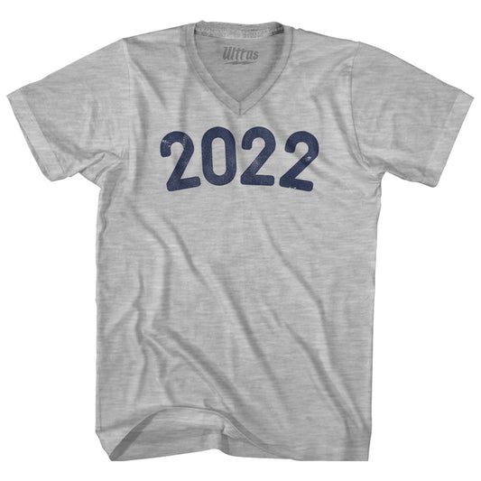 2022 Year Celebration Adult Cotton V-neck T-shirt