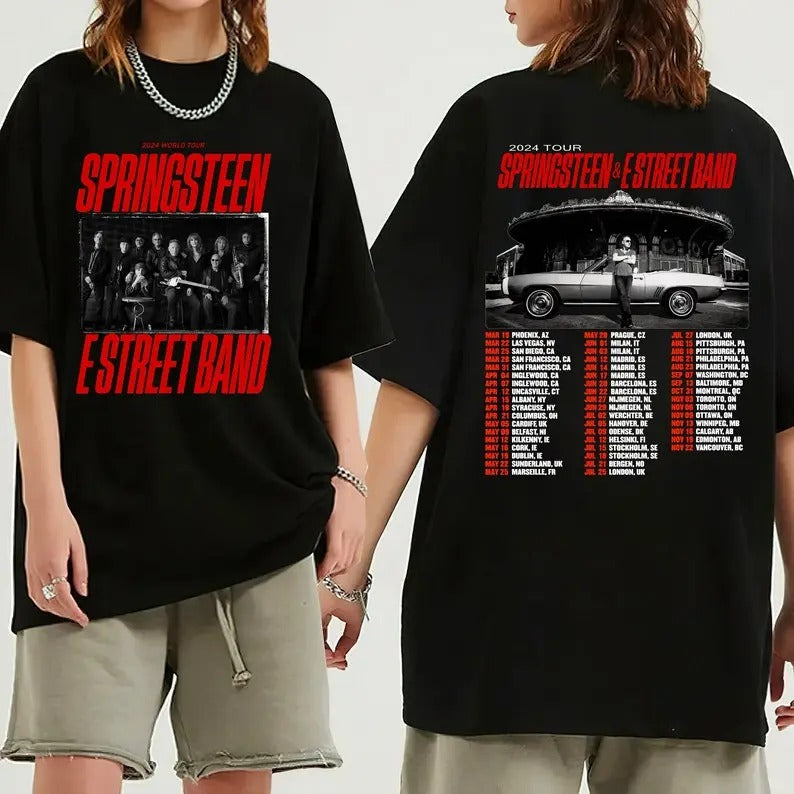 2024 Bruce Springsteen And E Street Tour Shirt,Bruce Springsteen Fan Gift,Suitable for men and women,T-shirt, Sweatshirt,...
