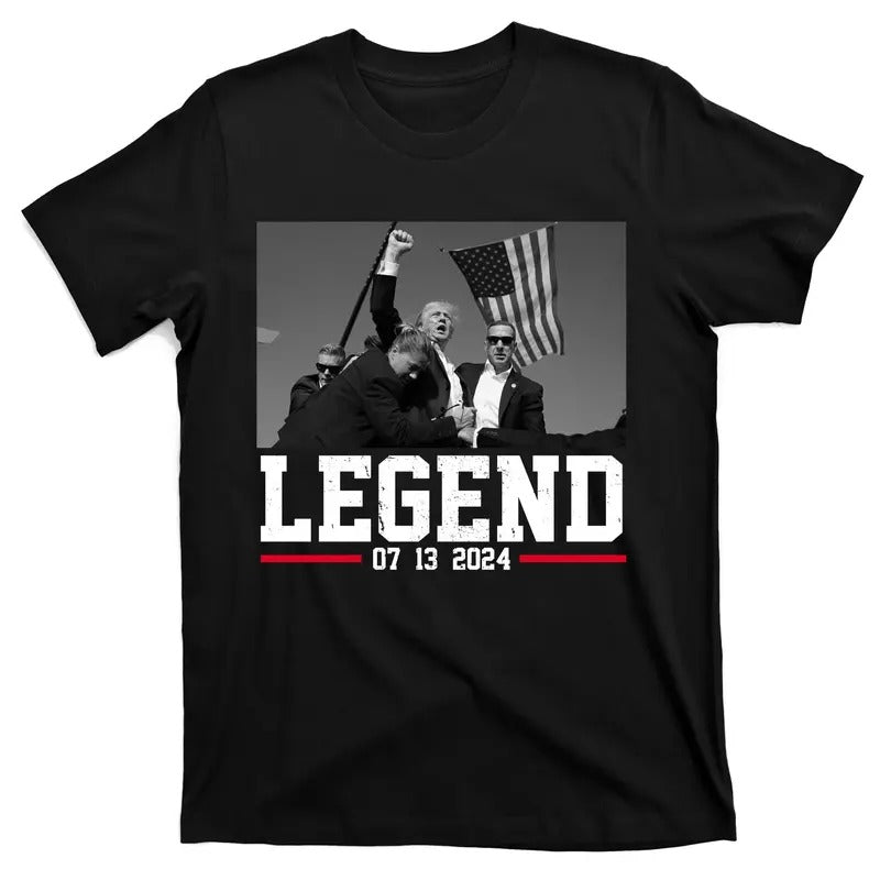 Donald Trump Legend 07/13/2024 Rally Pennsylvania T-Shirt Hoodie, Sweatshirt | UrbanDripWear.com